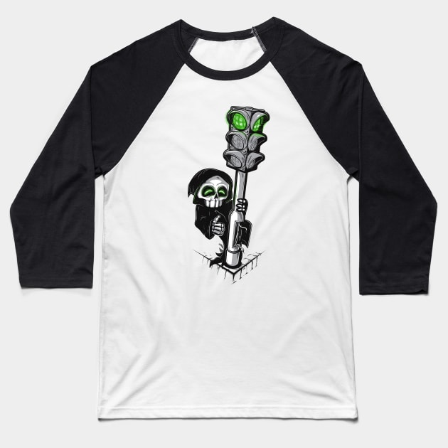 Green Baseball T-Shirt by raxarts